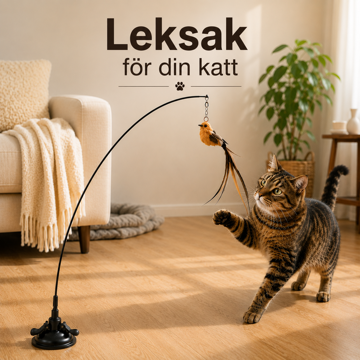 Feather hunting – For the cat, play is not just play