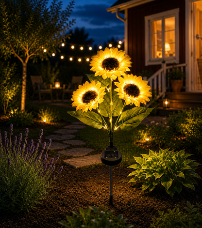Sunflower Light – Atmospheric garden lighting with solar energy