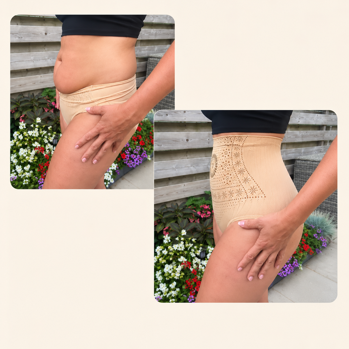 High waist shaping panties