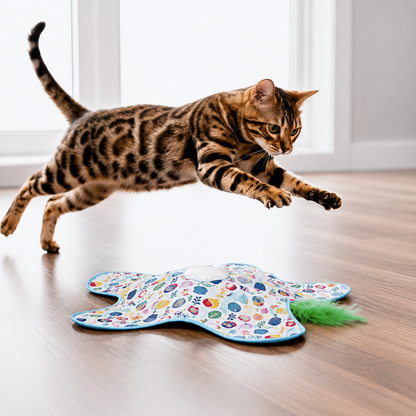 Interactive Cat Toy with Movable Spring