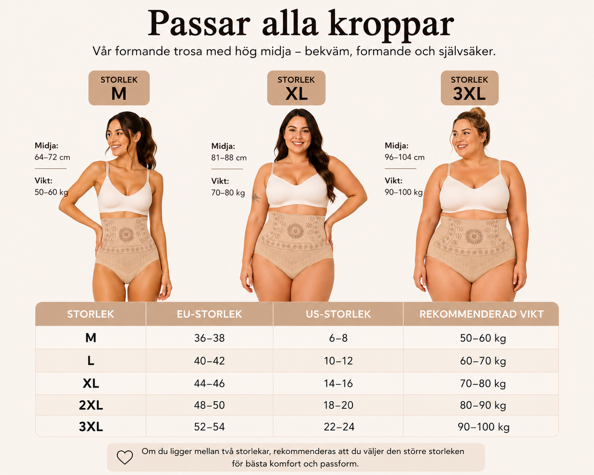 High waist shaping panties