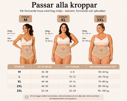 High waist shaping panties