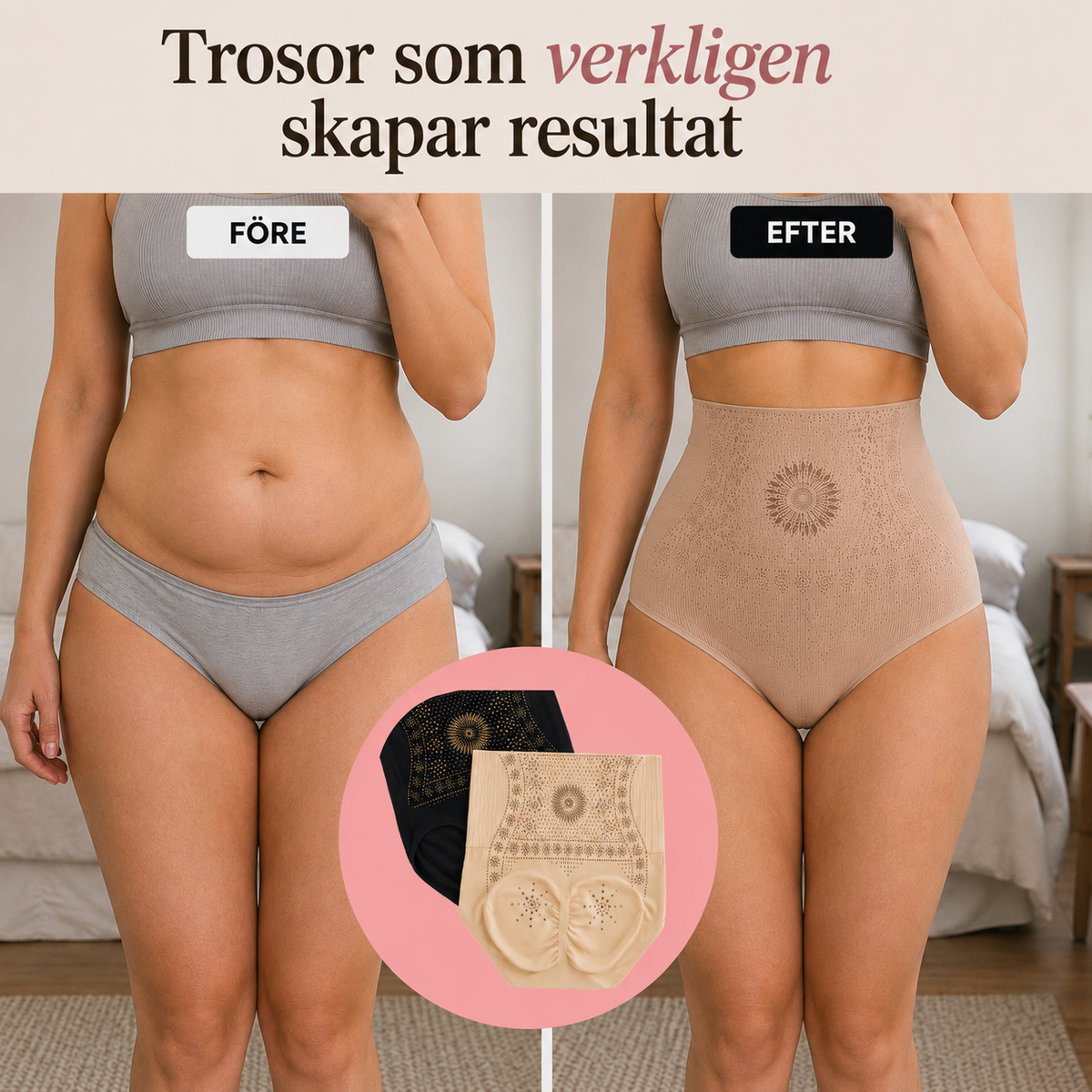 High waist shaping panties