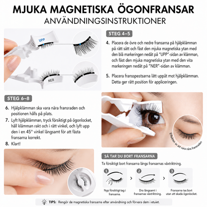 Magnetic False Eyelashes — easy to use every day