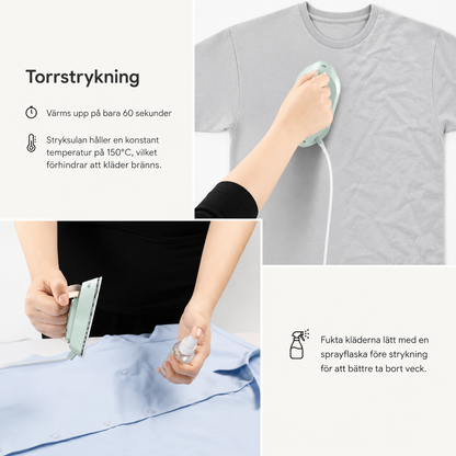 Compact iron - Perfectly ironed clothes wherever you are