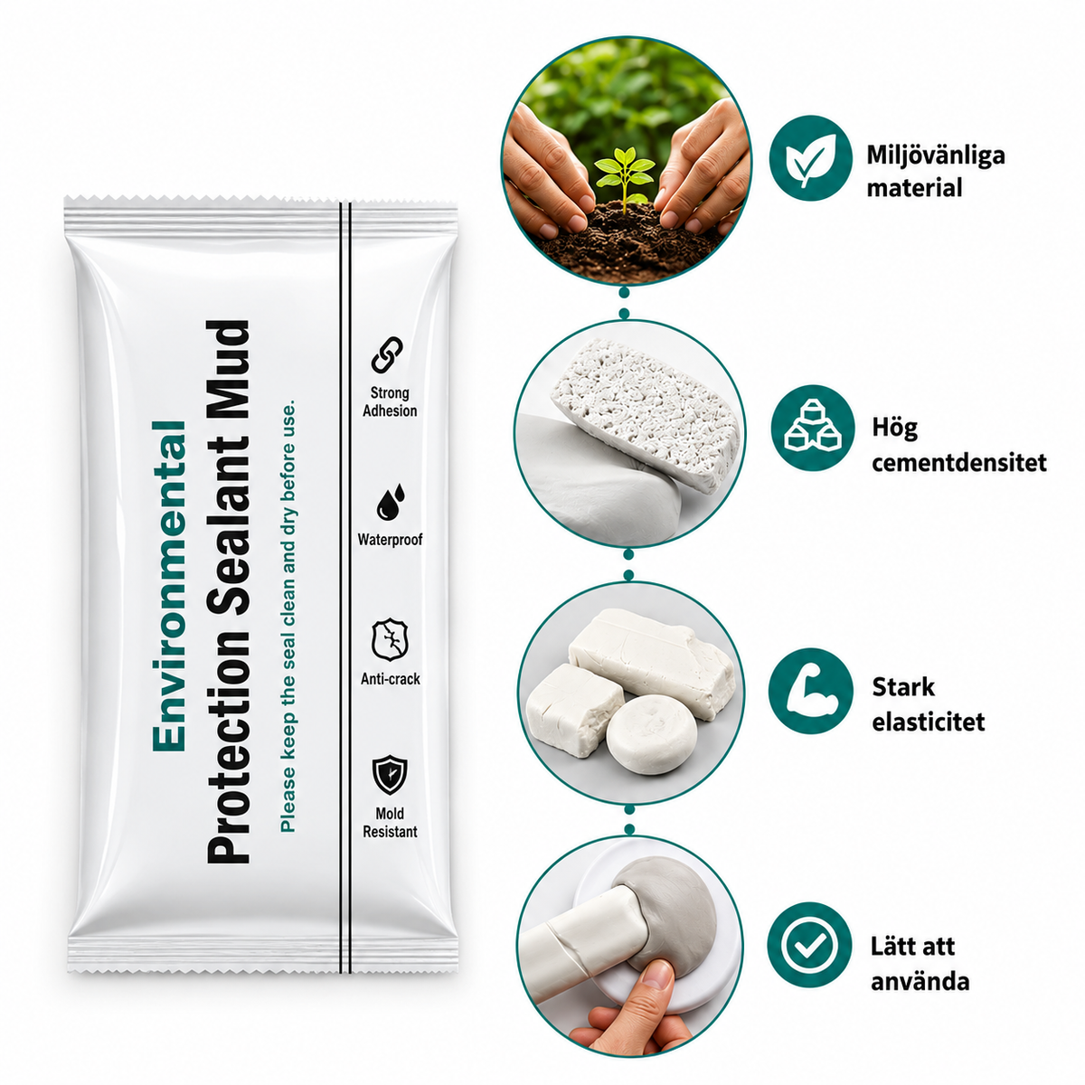 Multifunctional Sealing clay