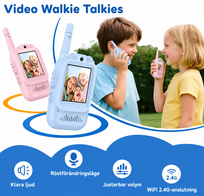 Video Walkie Talkies – with camera &amp; voice filter (2 pcs)