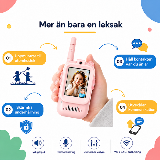 Video Walkie Talkies – with camera &amp; voice filter (2 pcs)