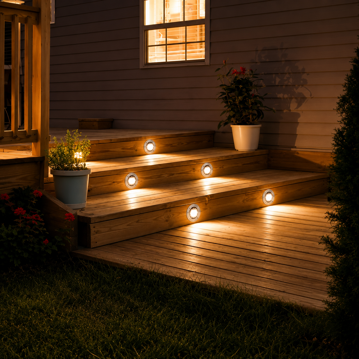 Solar powered garden lights