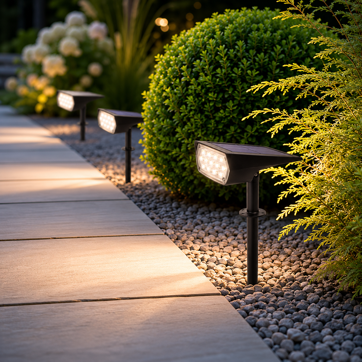 Solar lighting for garden