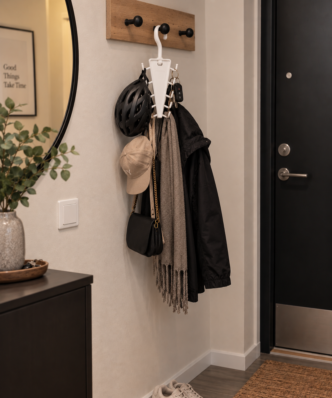 V-shaped wardrobe hanger