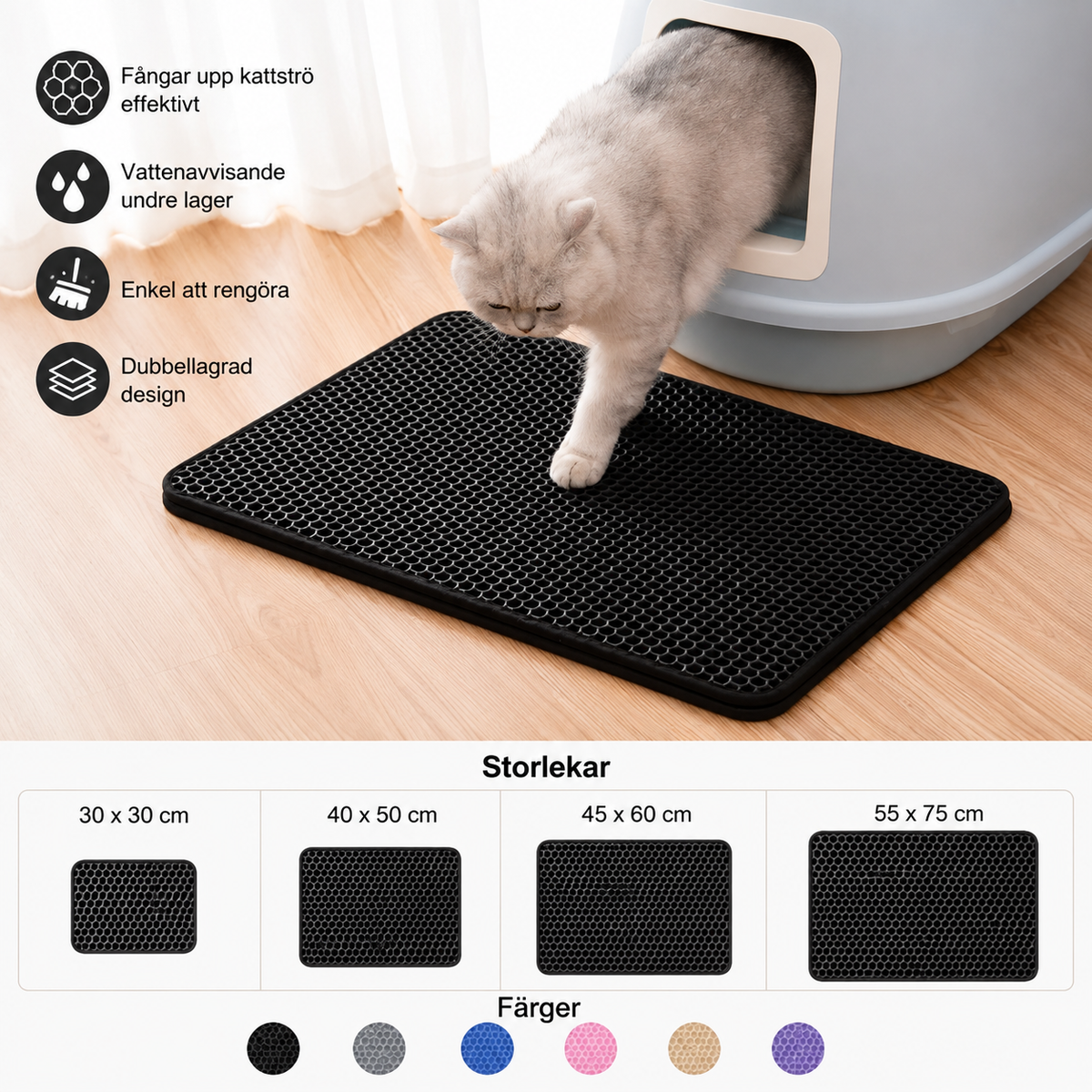 Litter mat – Sand-catching & water-repellent
