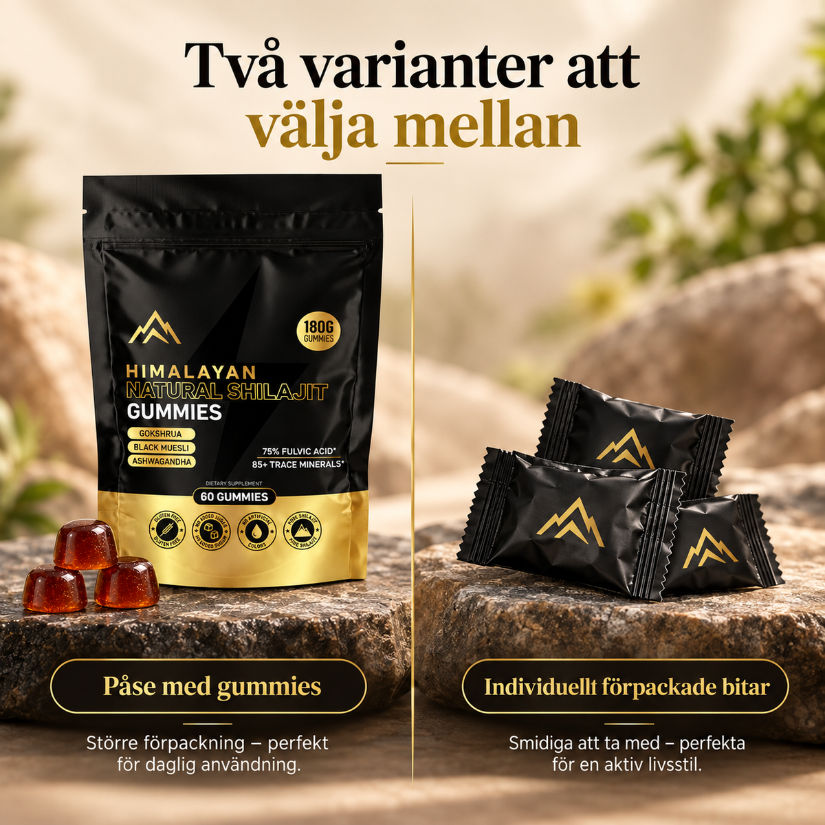 Shilajit – Resin 50 g or Gummies 60 pcs
