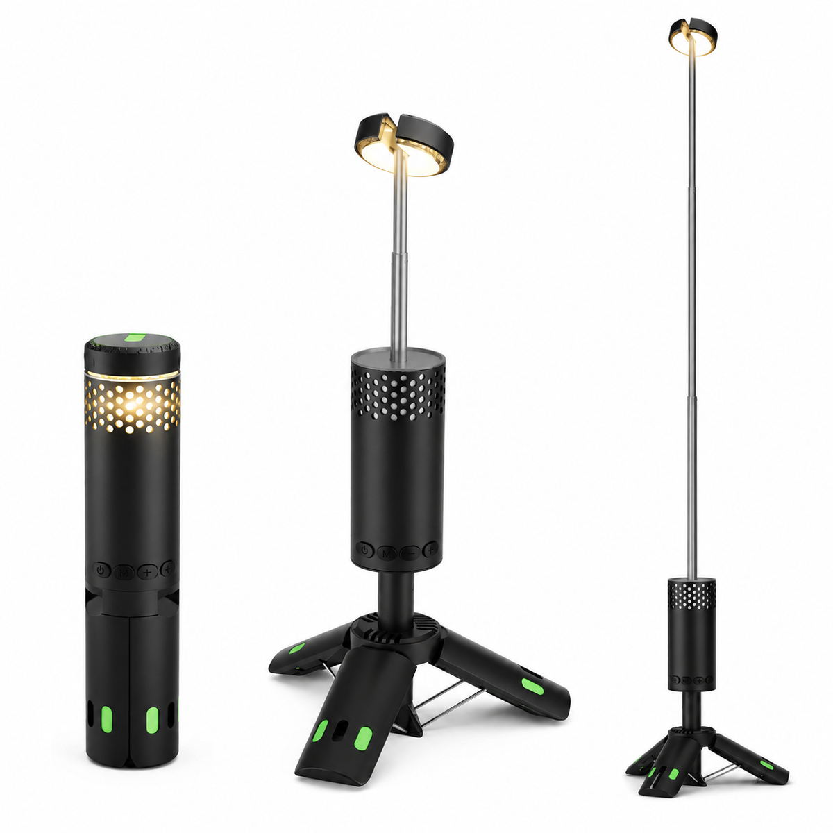 Telescopic camping lamp — light where you need it
