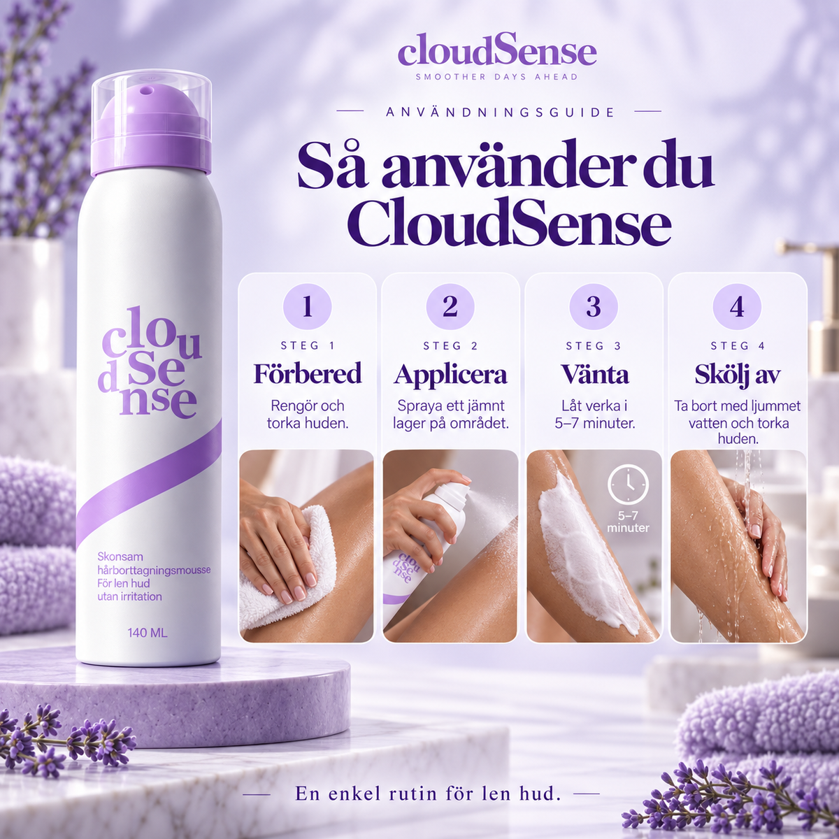 CloudSense™ Hair Removal Mousse - 140 ml