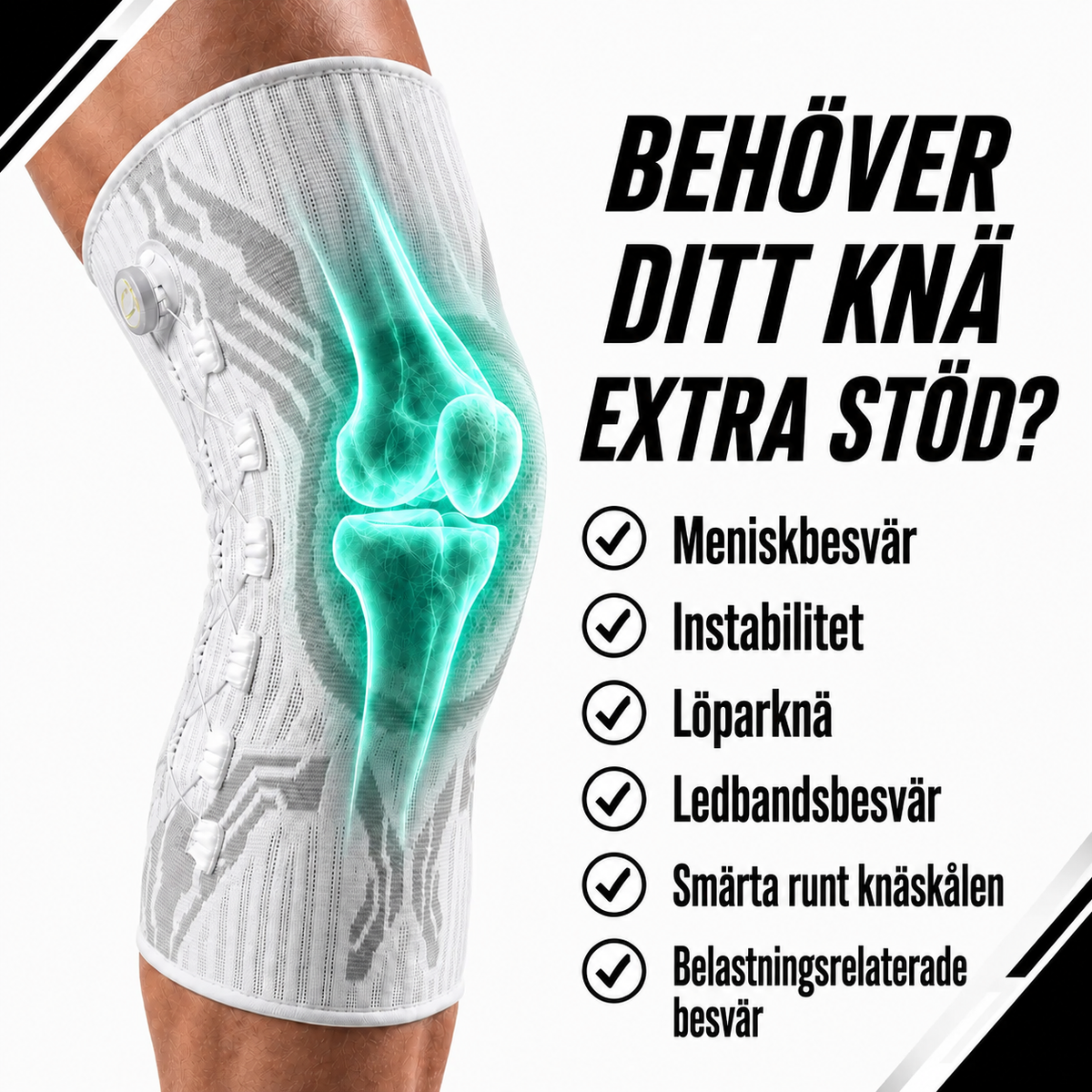 KneeFlex Pro™ – adjustable knee support with precision dial