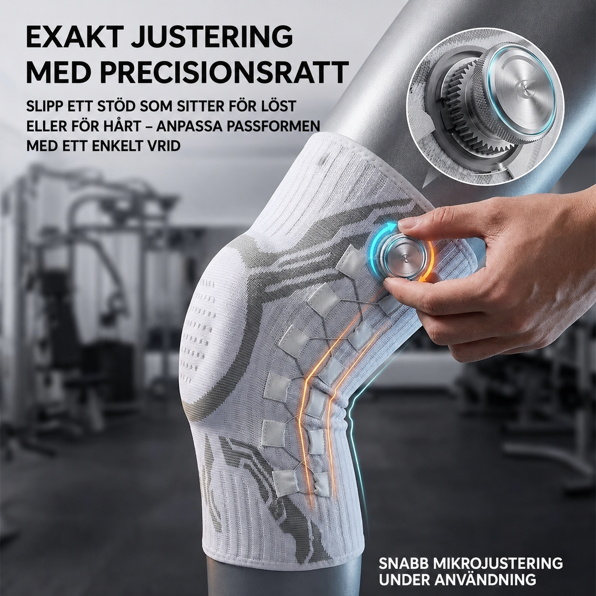 KneeFlex Pro™ – adjustable knee support with precision dial