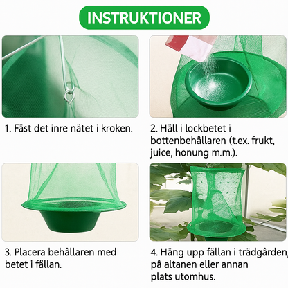 Hanging Insect Trap - Non-toxic solution for mosquitoes, flies and wasps
