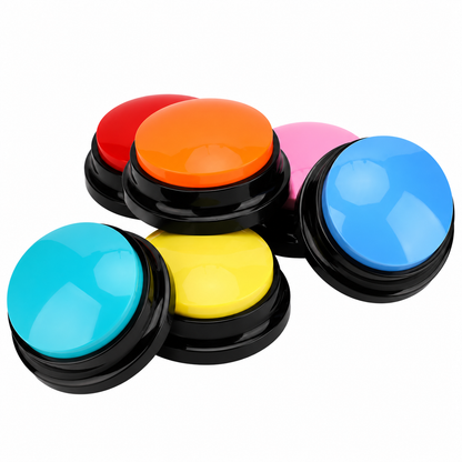 Talking button with voice recording for dogs and cats