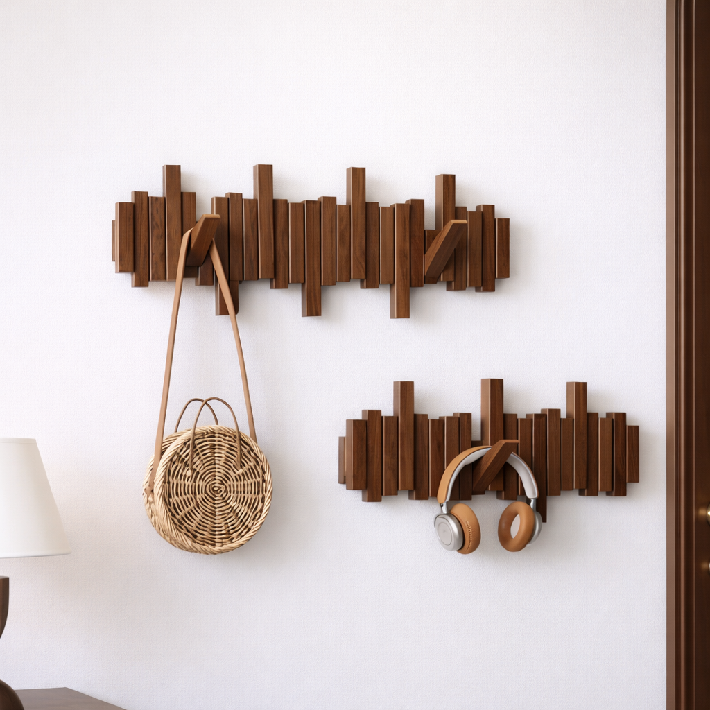 FällKrok – Folding Wall Hook in Wood
