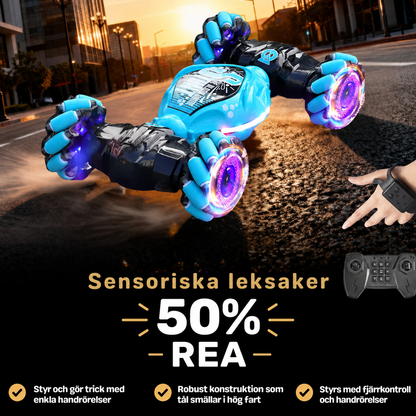 StormRacer DualControl – Stunt car controlled by hand + remote control