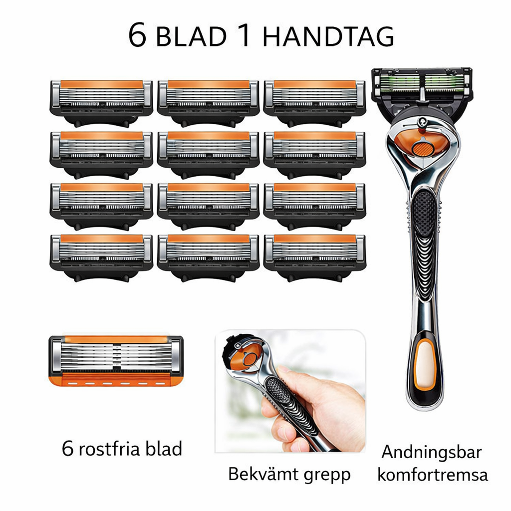 6-Blade Razors in 24/48-packs