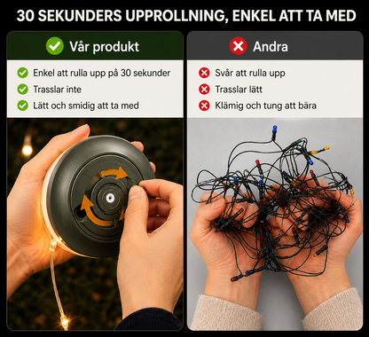 Solar-powered lamp & light loop 2-in-1