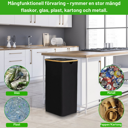 Deposit & recycling bin 100L with washable inner bags