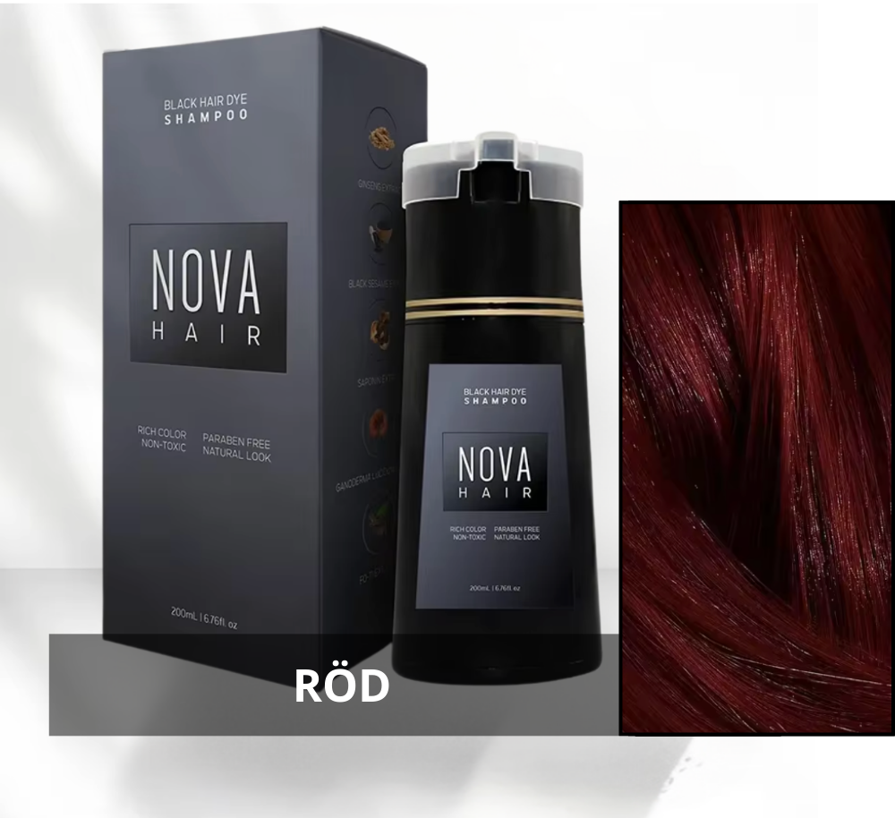 Nova color shampoo - Free from ammonia, hydrogen peroxide and PPD.