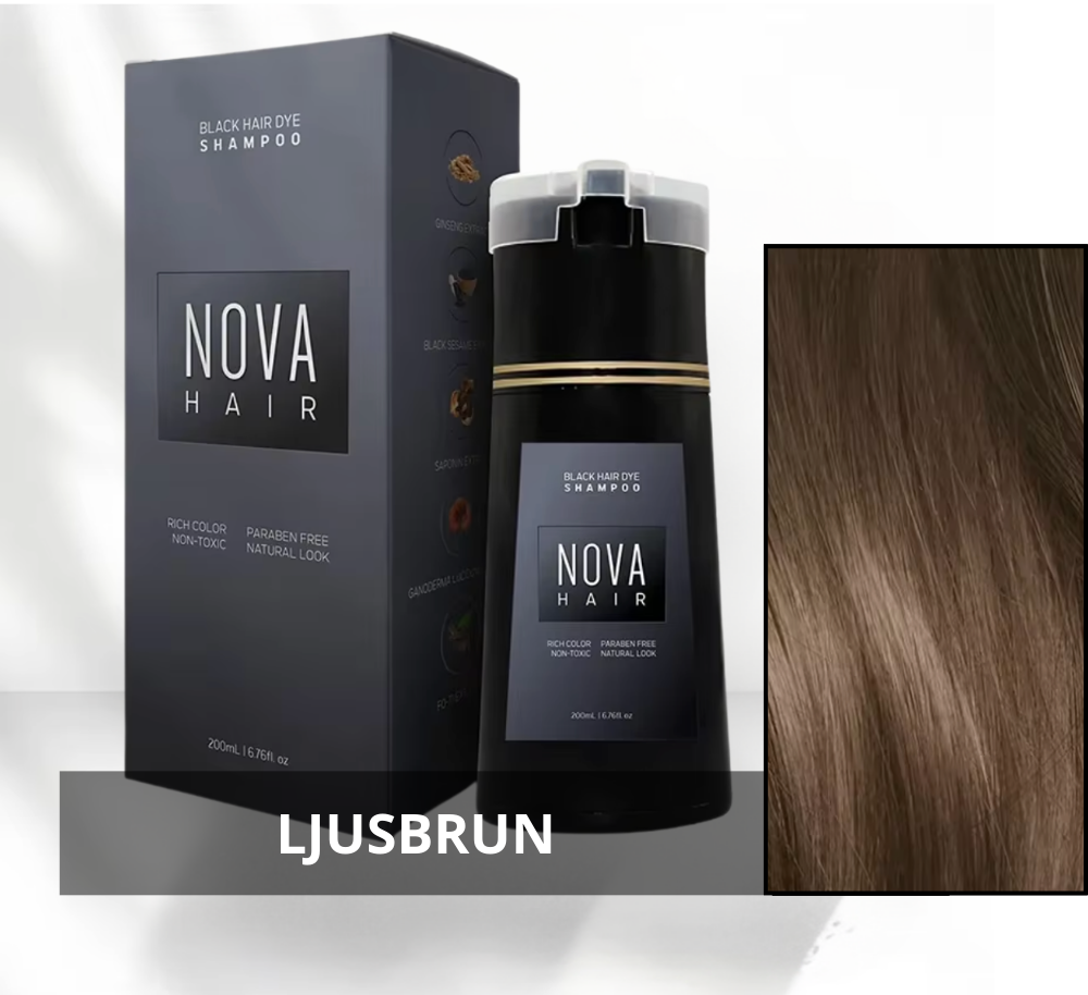 Nova color shampoo - Free from ammonia, hydrogen peroxide and PPD.