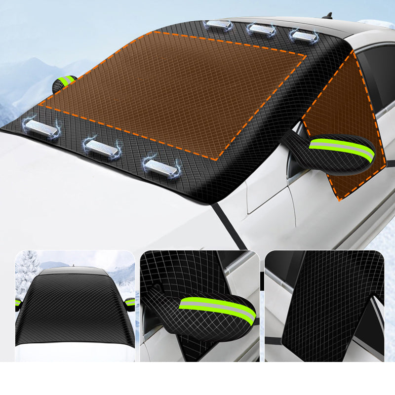 Premium magnetic snow and ice cover for car