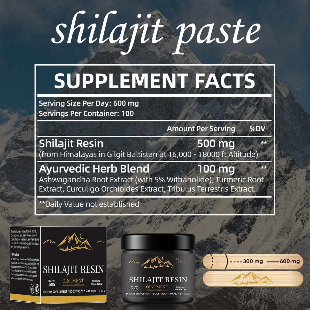 Shilajit – Resin 50 g or Gummies 60 pcs