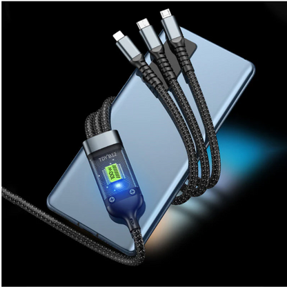 PowerMax 3-in-1 Fast Charger 100W Mobile Flat Laptop