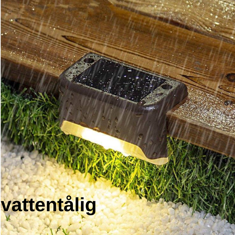 Solar powered LED lamp