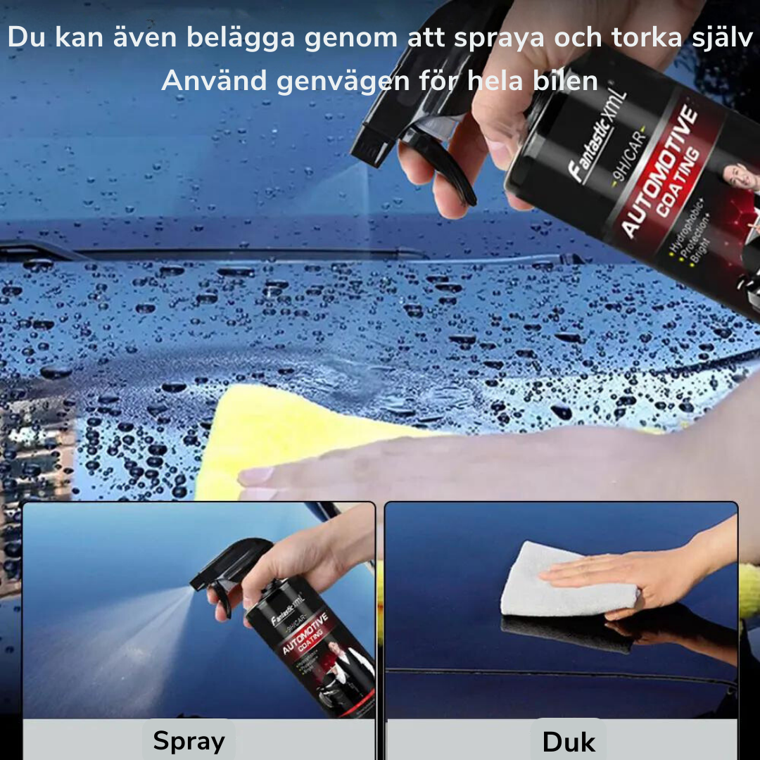 9H Nano Keramisk Bilbeläggning - Vattentät och Hydrofobisk