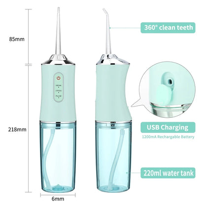 AquaFloss: water jet for deep tooth cleaning!