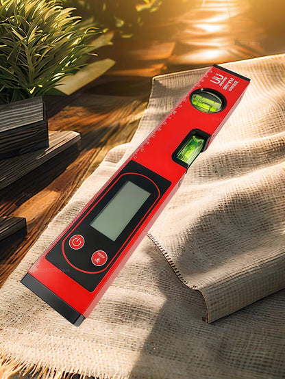 Smart Digital Level Ruler with Magnetic Base and LCD Display