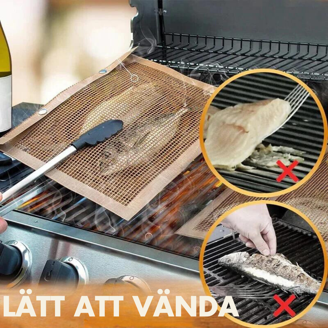Anti-stick and reusable mesh grill bags