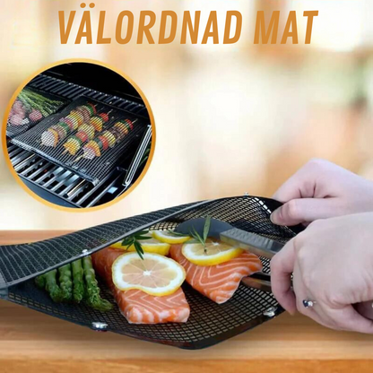 Anti-stick and reusable mesh grill bags