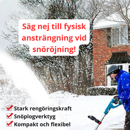 Battery powered snow shovel