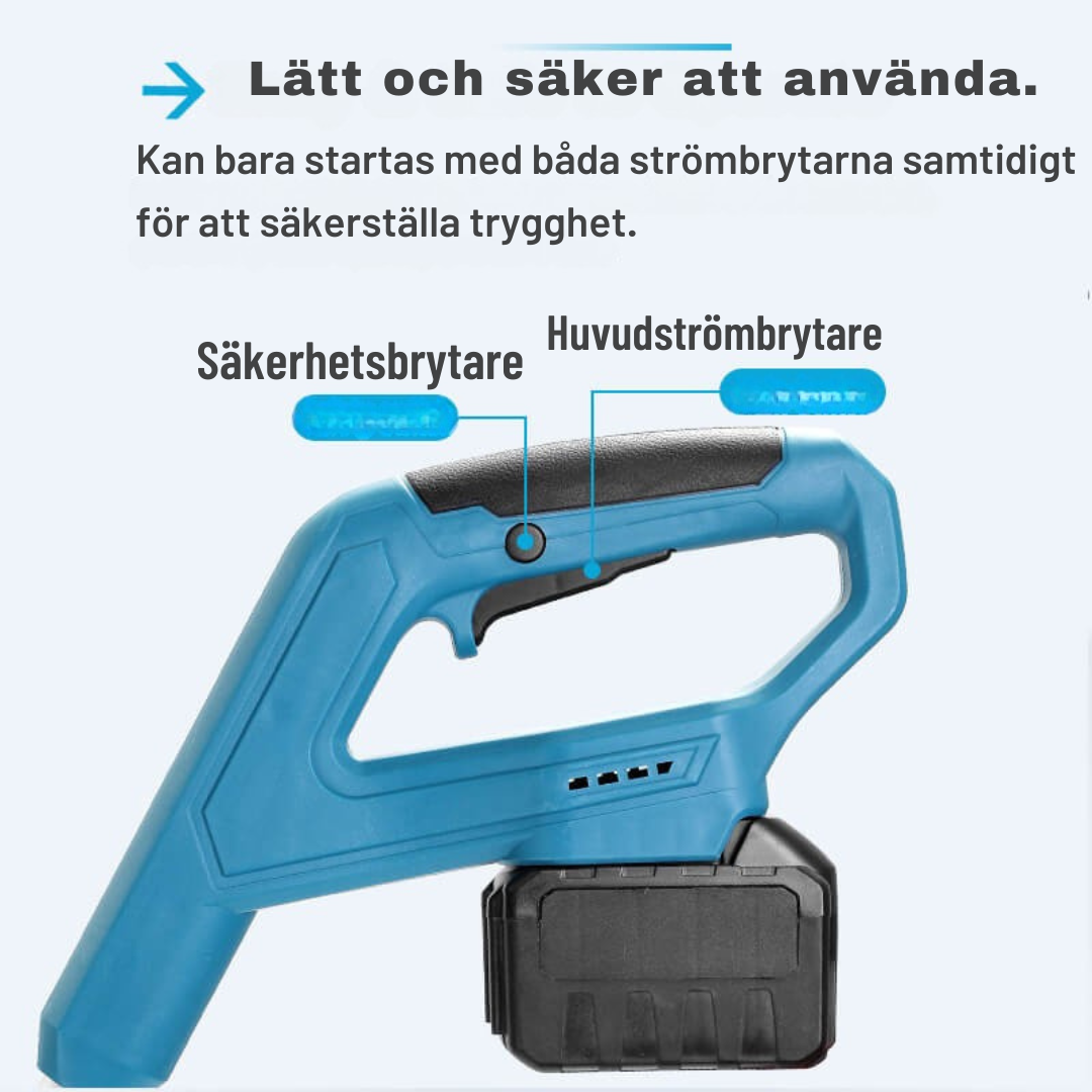 Battery powered snow shovel