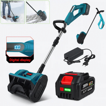 Cordless electric snow shovel