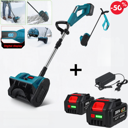 Battery powered snow shovel