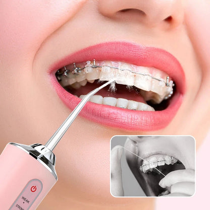 AquaFloss: water jet for deep tooth cleaning!