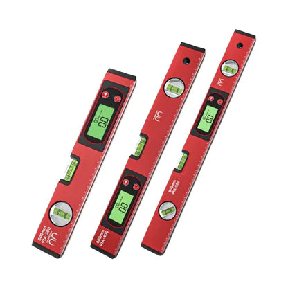 Smart Digital Level Ruler with Magnetic Base and LCD Display