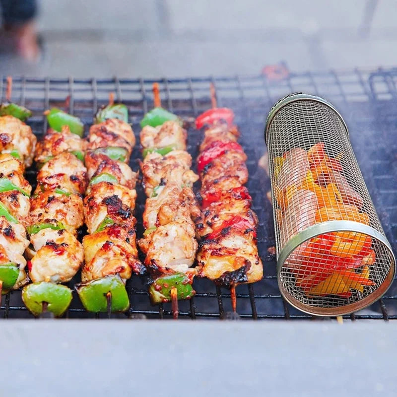 Grill basket 360° – Rotating Grill Basket in Stainless Steel