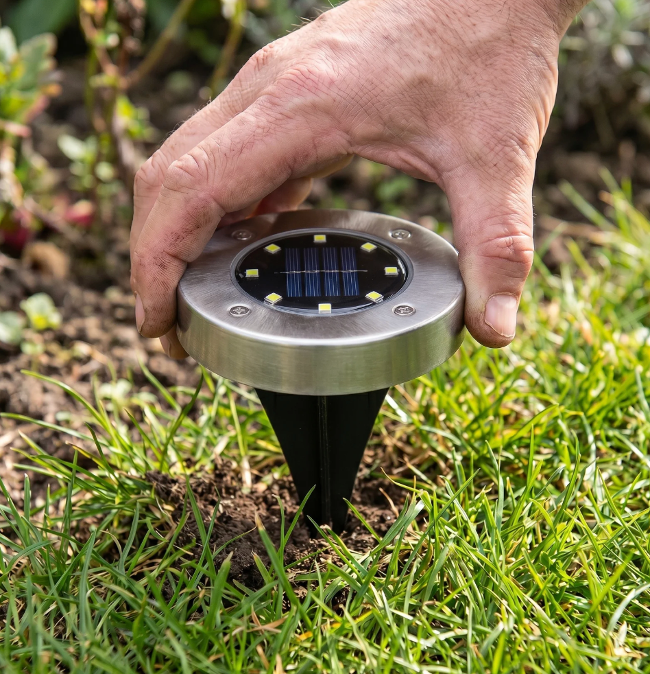 Solar powered garden lights