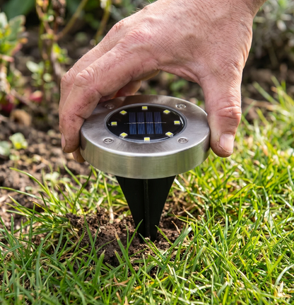 Solar powered garden lights