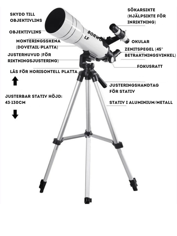 Telescope BORWOLF 40070