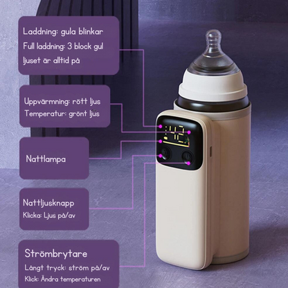 Portable bottle warmer